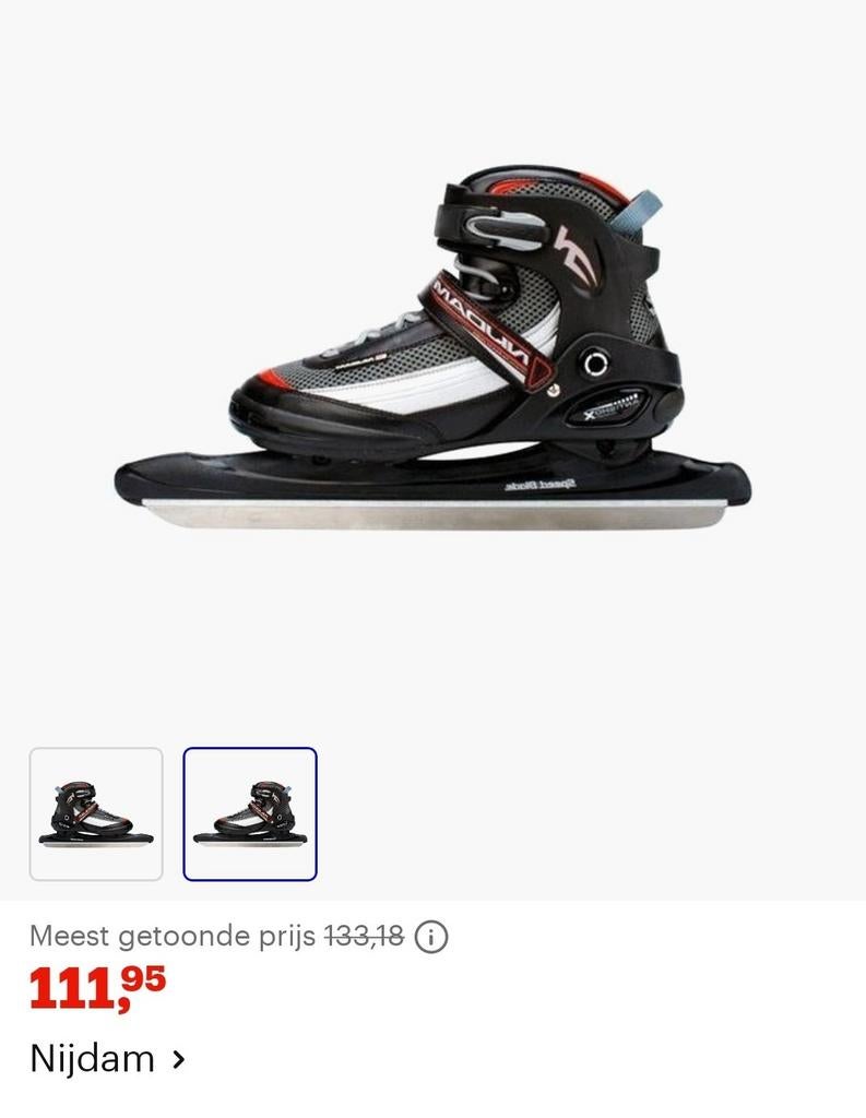 Nijdam Pro Line schaatsen t.w.v €112 in nieuwe staat, Ophalen, Klapschaats, Nieuw, Nijdam
