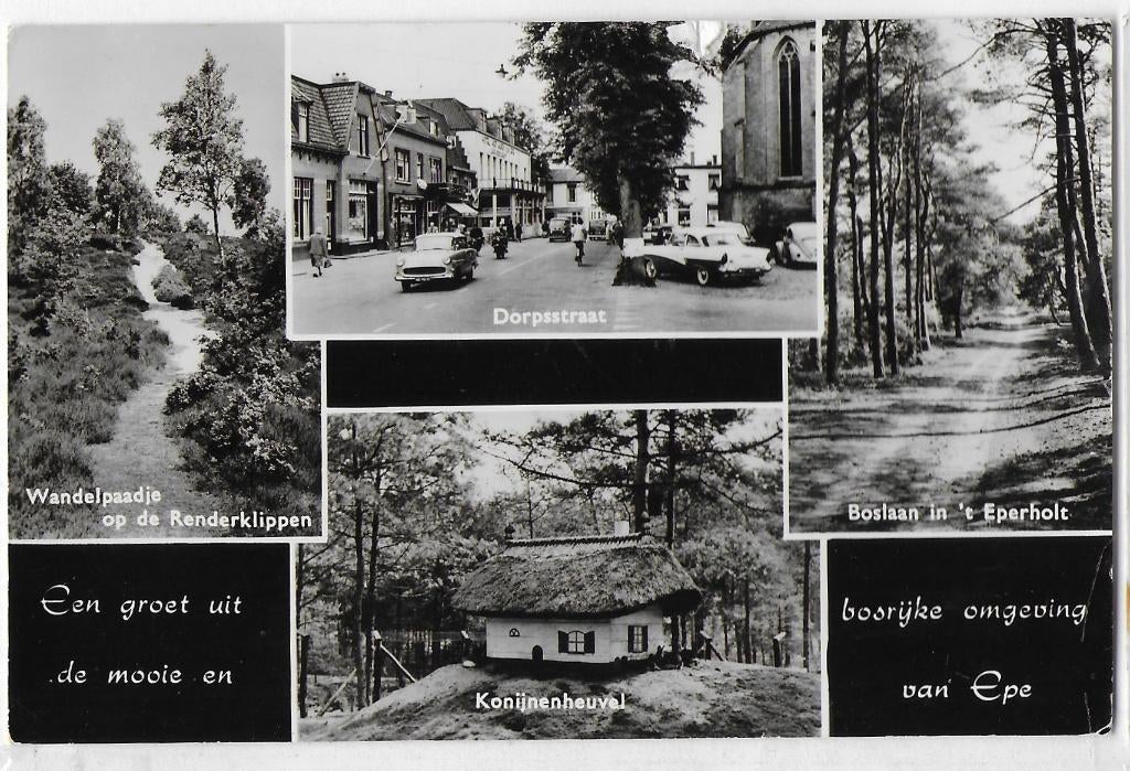 Epe Oude Gelopen Ansichtkaart ( B3529, Verzamelen, Ophalen of Verzenden, 1960 tot 1980, Gelopen, Gelderland