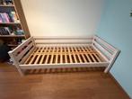 Flexa bed / whitewash, Ophalen, 85 tot 100 cm, Gebruikt, Lattenbodem