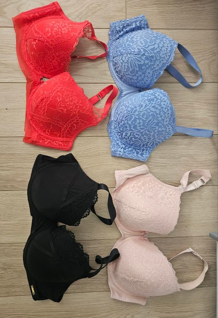 4 bh's maat 85G, Ophalen of Verzenden, Zwart, BH