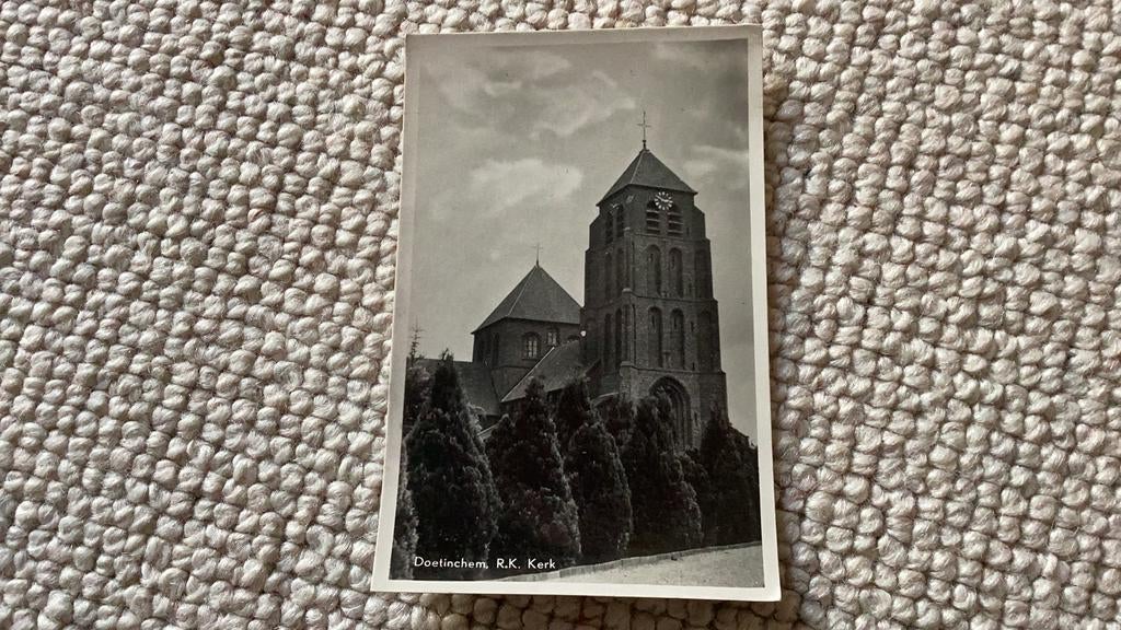 Ansichtkaart Doetinchem R.K. Kerk 1949, Verzamelen, Ansichtkaarten | Nederland, Ophalen of Verzenden, 1940 tot 1960, Gelopen, Gelderland