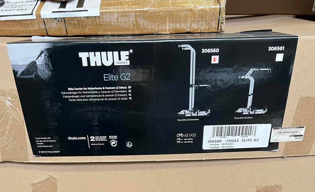 Thule Elite G2 standard fietsendrager voor camper/caravan, Ophalen, Nieuw