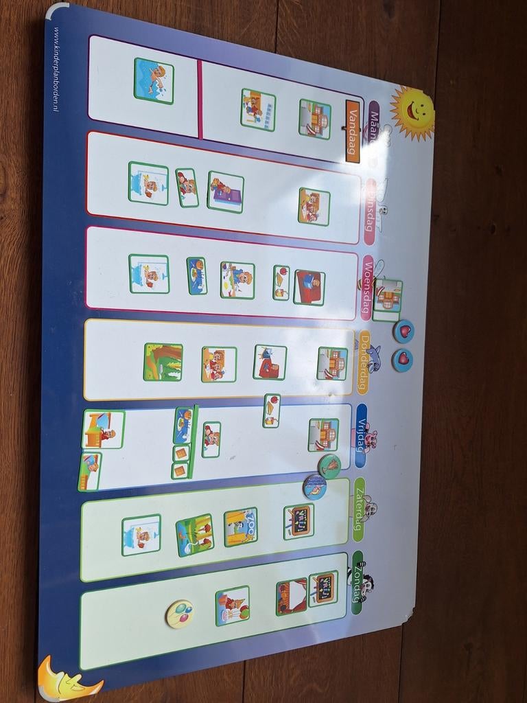 Magnetisch planbord met veel magneten, Kinderen en Baby's, Ophalen of Verzenden, Zo goed als nieuw, Ontdekken