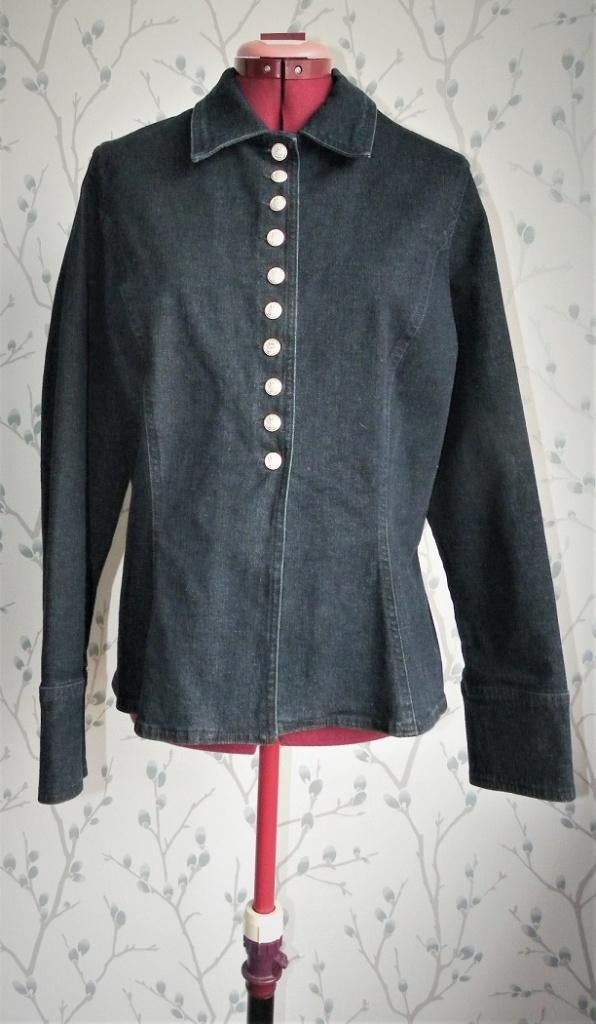 MARK Donkerblauw Spijker/Jeans Blazer maat 38 (Nieuw), Maat 38/40 (M), Blauw, Nieuw, Ophalen of Verzenden