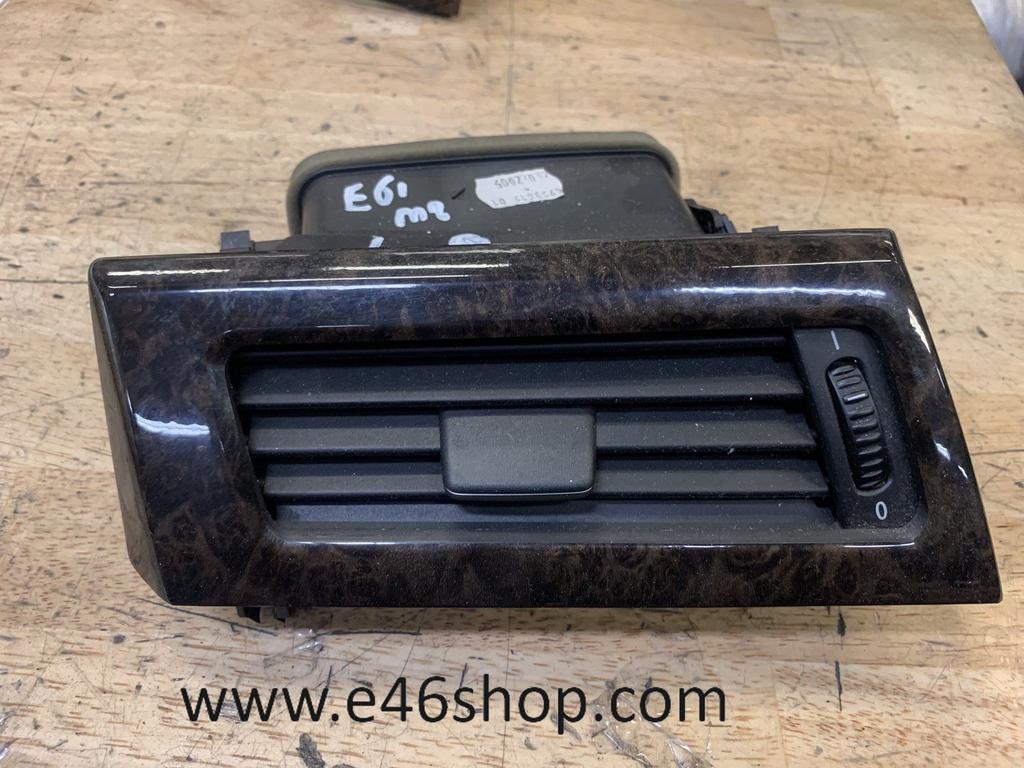 VENTILATIE ROOSTER BMW E60 E61 LINKS HOUT, Gebruikt, -, -, Ophalen of Verzenden