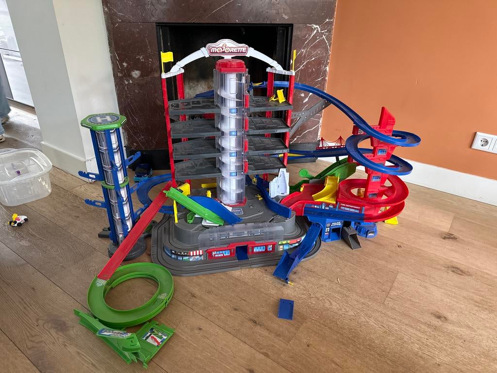 Majorette Super City Garage Speelset, Ophalen, Gebruikt