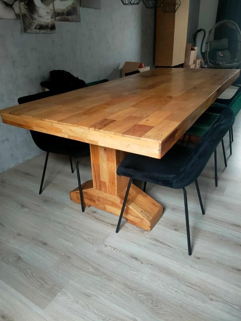 Eettafel, Huis en Inrichting, Tafels | Eettafels, Ophalen, Gebruikt, 200 cm of meer, 50 tot 100 cm