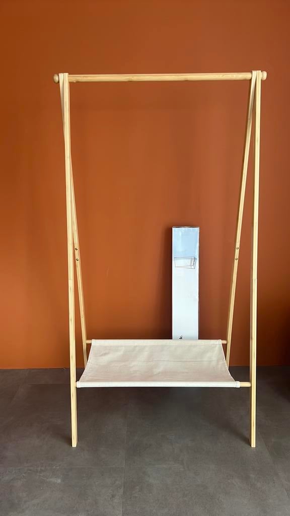 2 stuks kledingrekken bamboe, Ophalen of Verzenden, Nieuw