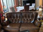 Chesterfield Bankstel + 2 Fauteuils (Heren & Damesmodel), Ophalen, Gebruikt, 150 tot 200 cm, Tweepersoons