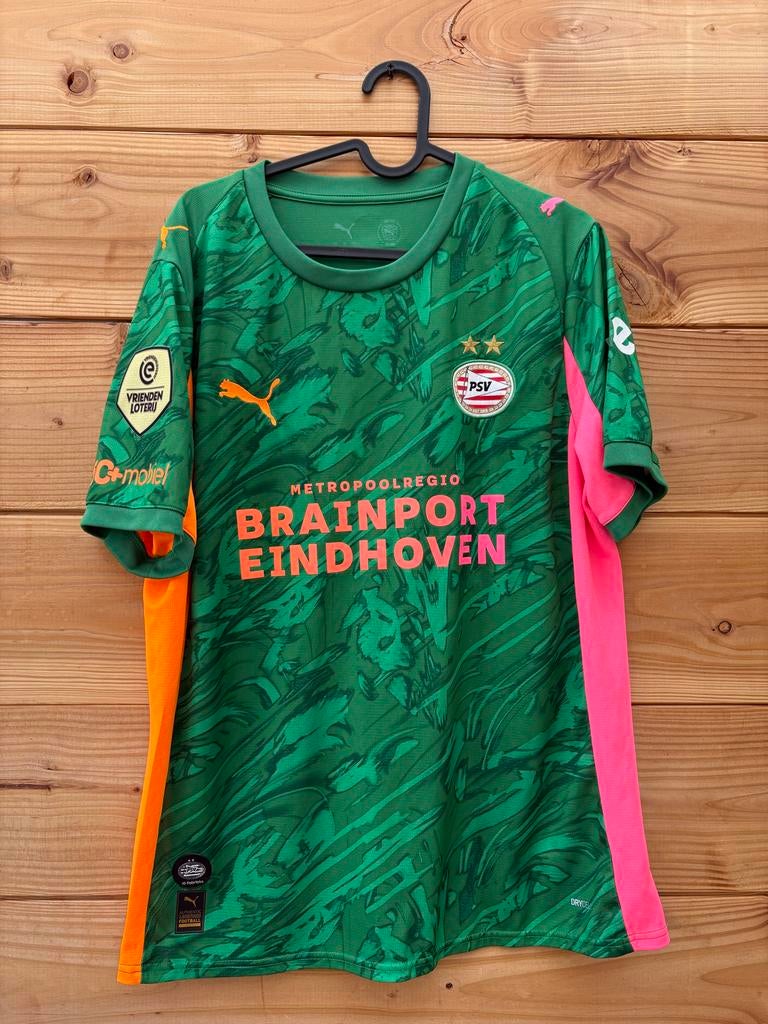 PSV keepersshirt Efteling wedstrijd met COA, Ophalen of Verzenden, Gebruikt, PSV, Shirt