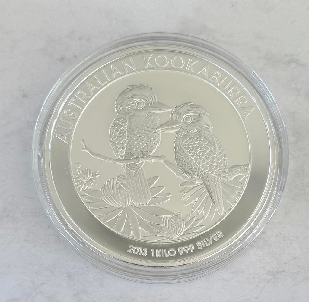 1 kilo zilver 2013 Australian - Kookaburra 999 zilver, Ophalen of Verzenden, Zilver
