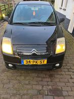 Citroën C2 1.4 I 2004 Zwart, Auto's, Voorwielaandrijving, 450 kg, 4 cilinders, 4 stoelen