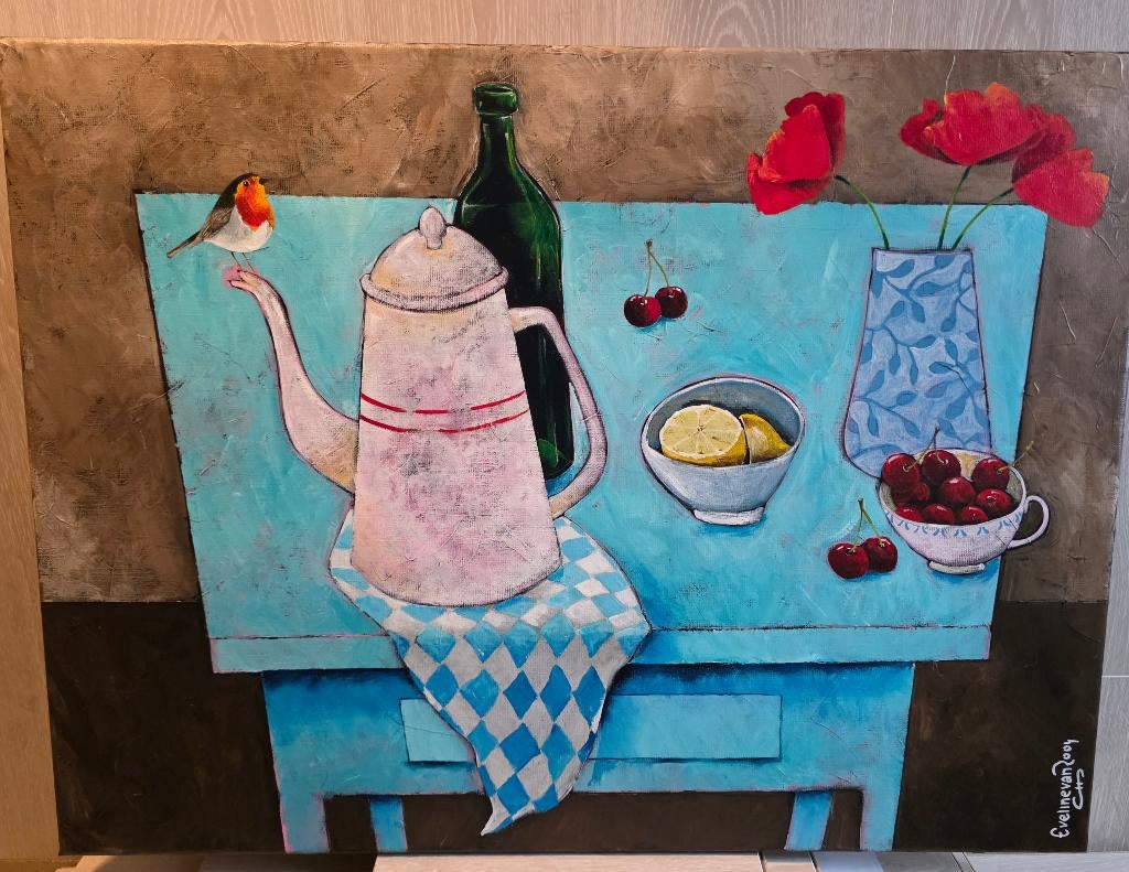 Schilderij van Eveline van Rooij, Antiek en Kunst, Ophalen