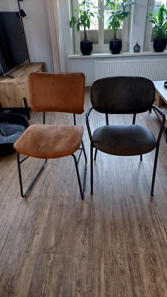 Set van 6 Stoelen - Stijlvol en Comfortabel, Gebruikt, Overige kleuren, Ophalen of Verzenden, Stof