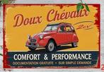 Metalen wandbord met de afbeelding van een 2CV., Verzenden, Nieuw, Auto's