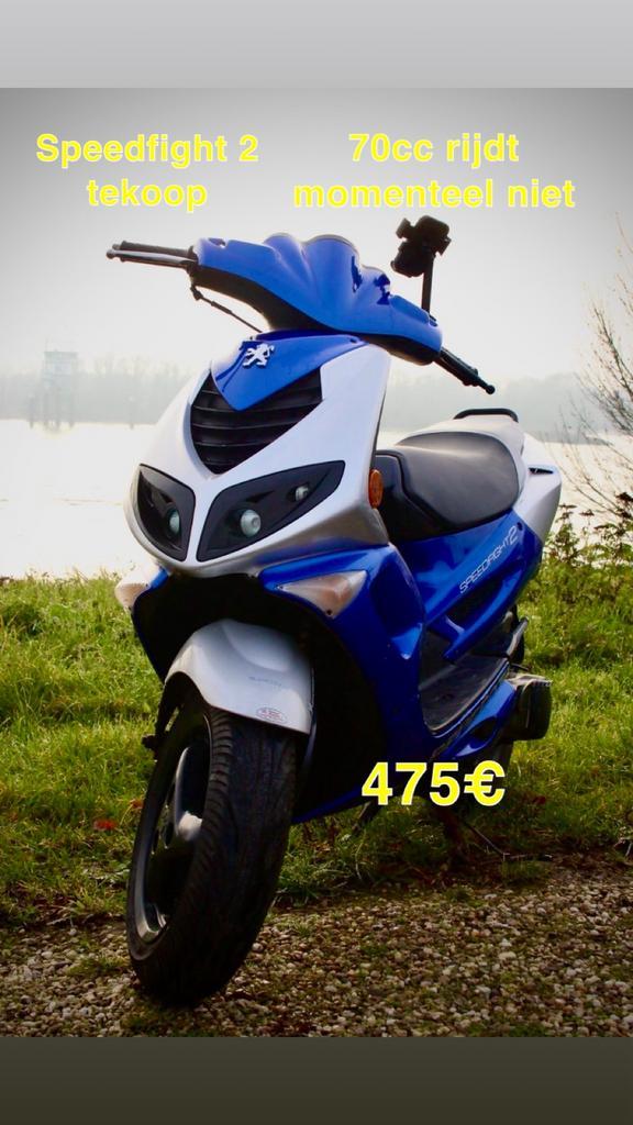 Speedfight 2, Fietsen en Brommers, Scooters | Peugeot, Zo goed als nieuw, Speedfight, Tweetakt, Ophalen