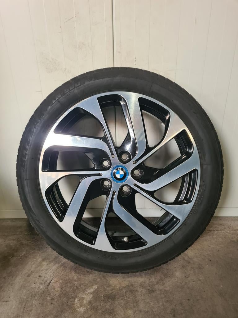 19' BMW i3 I01 Styling 428 Bicolor met winterbanden, 19 inch, 155 mm, Banden en Velgen, Personenwagen