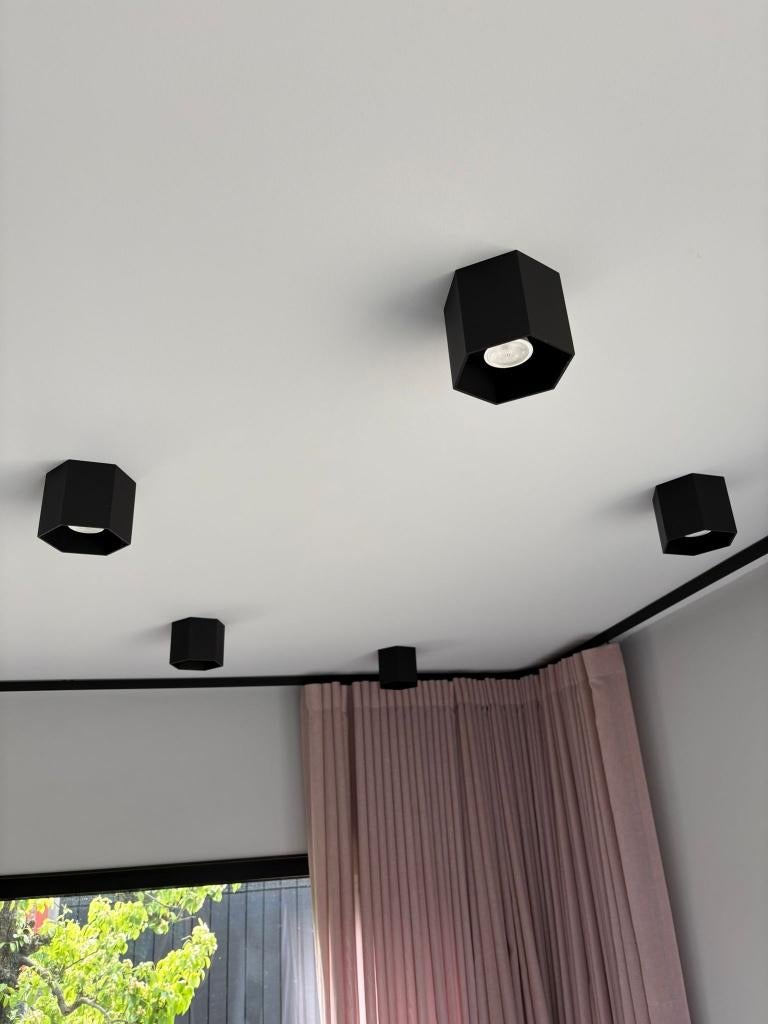 Opbouwspot wever Durce Hexo zwart, Ophalen of Verzenden, Gebruikt, Metaal of Aluminium