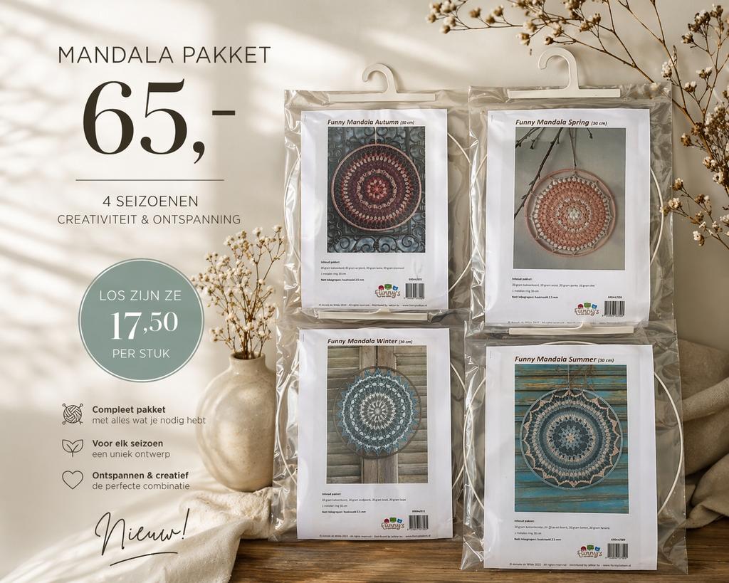 Mandala pakket 4 seizoenen, -, -, Nieuw, Ophalen of Verzenden