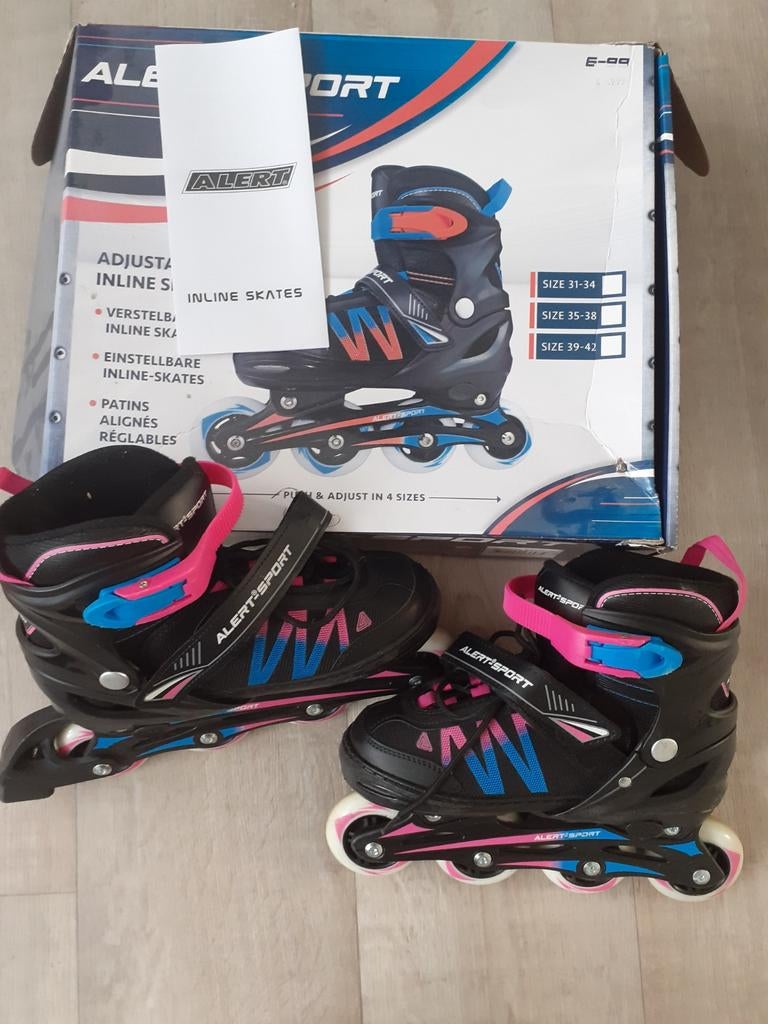Alert sport skeelers bijna nieuw, Kinderen en Baby's, Speelgoed | Buiten | Rolschaatsen, Verstelbaar, Kinderen, Ophalen of Verzenden