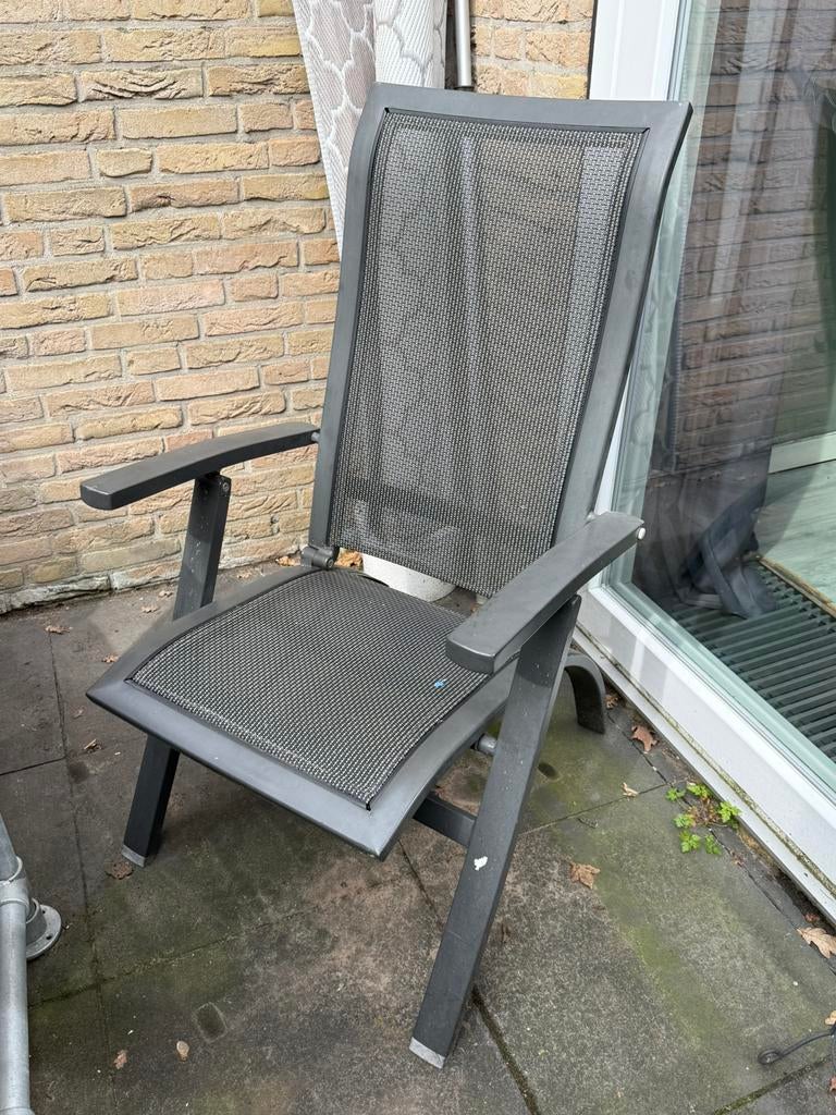 Garden Impressions verstelbare tuinstoelen (set van 4), Tuin en Terras, Tuinstoelen, Ophalen, Gebruikt, Aluminium, Verstelbaar