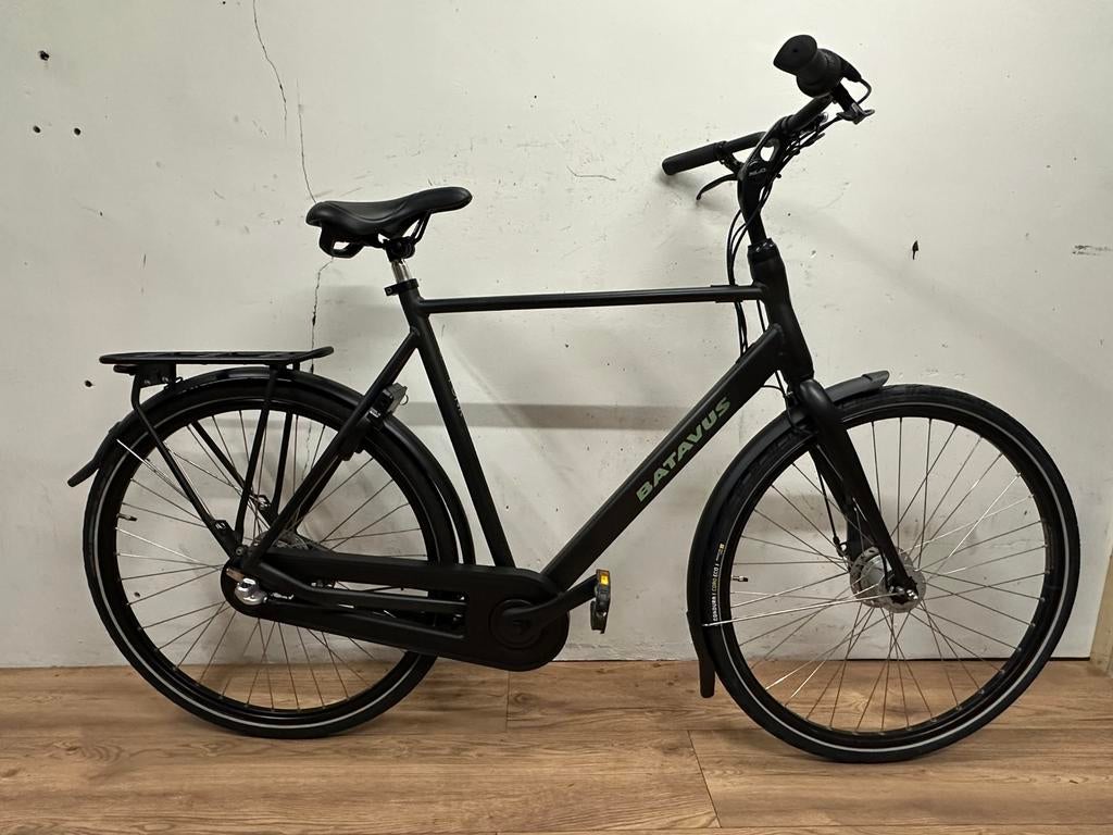 Batavus fonk heren stadsfiets 61 cm, Fietsen en Brommers, Fietsen | Heren | Herenfietsen, Ophalen, Versnellingen, Batavus, Zo goed als nieuw