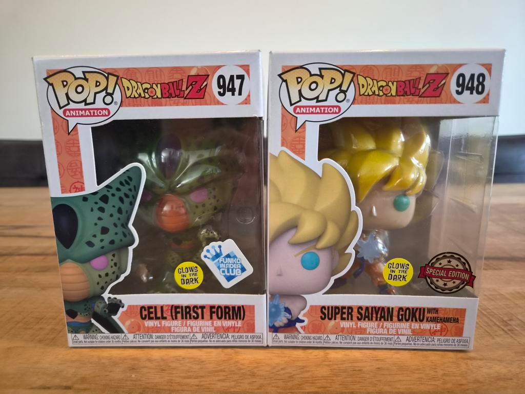 Funko Pop Dragonball Z Cell & Super Saiyan Goku GITD, Verzamelen, Poppetjes en Figuurtjes, Ophalen
