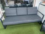Loungeset VONGE 5 -persoons zwart, Tuin en Terras, Ophalen, 5 zitplaatsen, Aluminium, Zo goed als nieuw