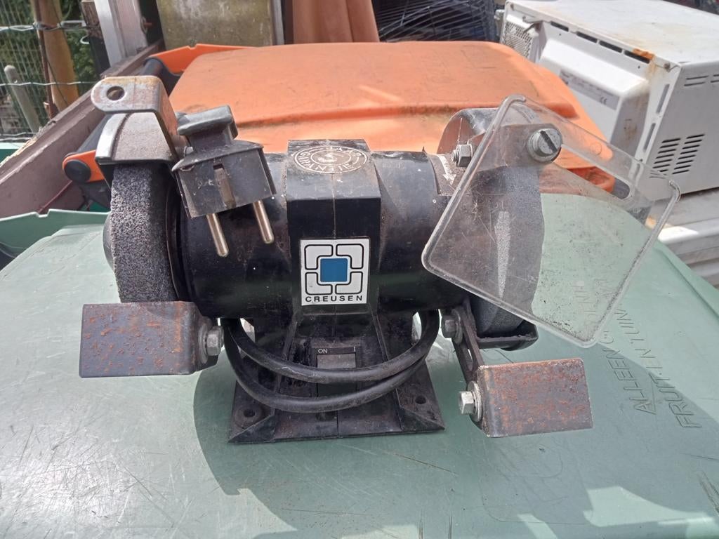 Creusen Werkbankslijpmachine - Goede Staat, Ophalen of Verzenden, Gebruikt, Minder dan 700 watt, Werkbankslijpmachine