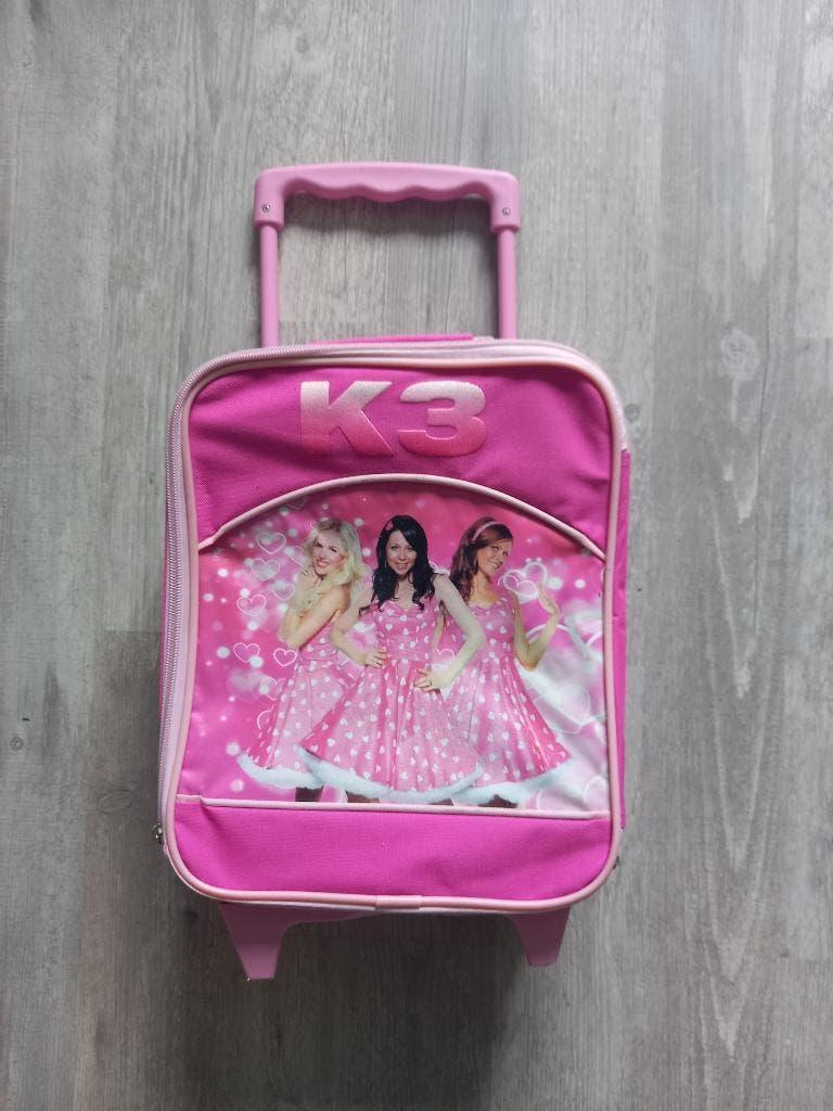 K3 koffertje met trekstang en wielen, Wieltjes, Hard kunststof, Minder dan 50 cm, Ophalen of Verzenden
