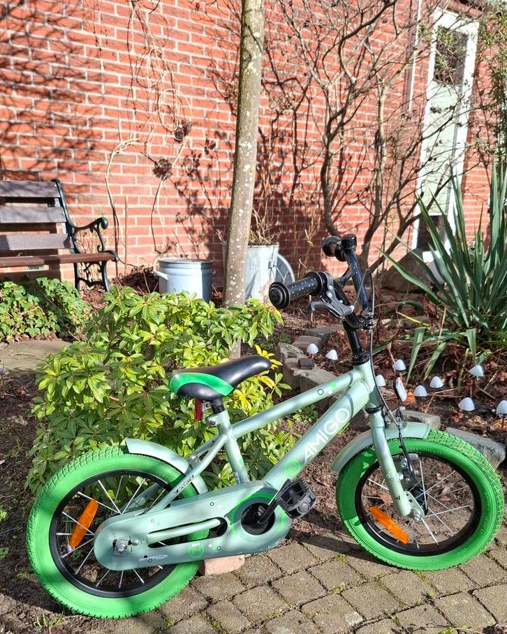 Kinderfiets Amigo Bmx 14 inch, Fietsen en Brommers, Fietsen | Jongens, Zo goed als nieuw, 14 inch of minder, Handrem, Ophalen
