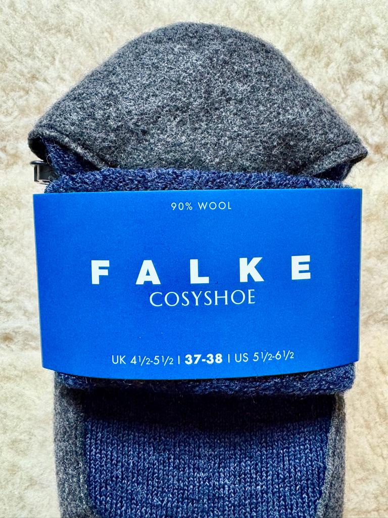 ! Nieuw ! _  Falke Cosyshoe 37-38 Donkerblauw, Blauw, Nieuw, Pantoffels of Sloffen, Falke