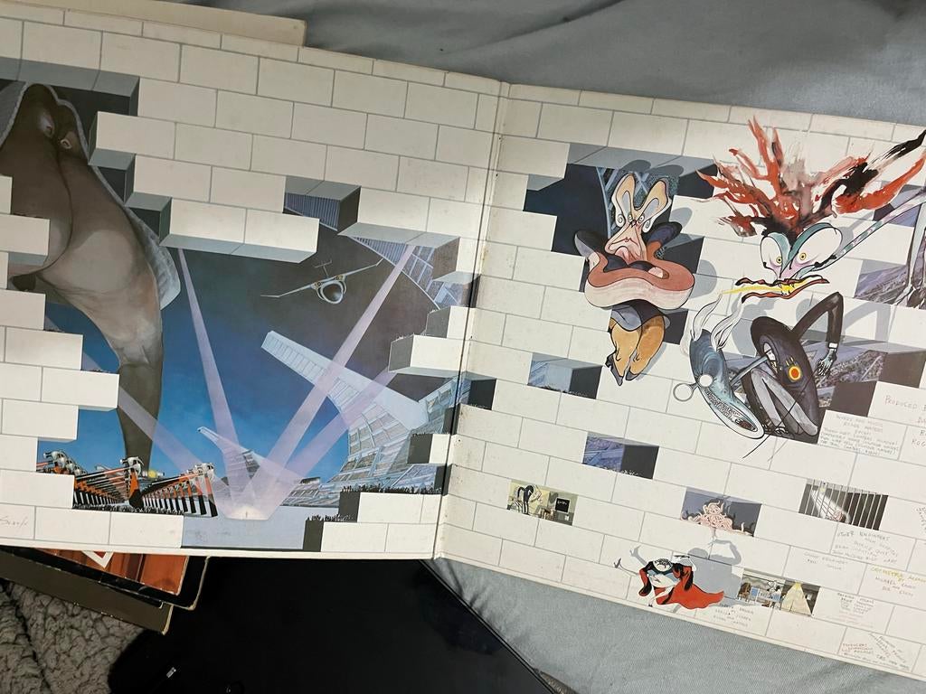 Pink Floyd - The Wall Dubbel LP (Gebruikt), Cd's en Dvd's, Vinyl | Rock, Ophalen, Gebruikt, 12 inch, Progressive
