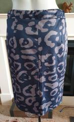 Made in Italy mooie blauw grijze rok L 42 44, Made in Italy, Maat 42/44 (L), Zo goed als nieuw, Knielengte