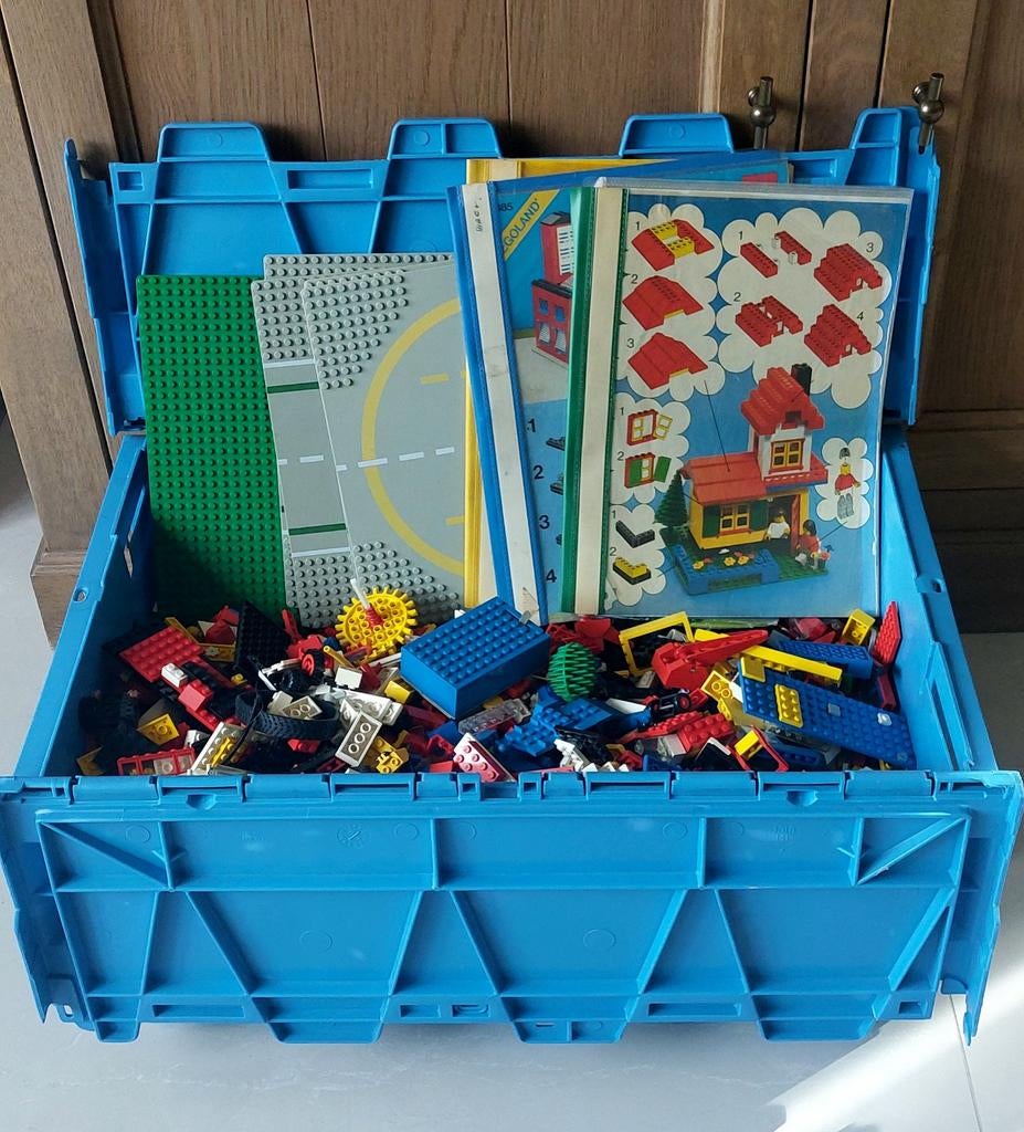 Ruim 10kg LEGO incl. minifiguren, grond- en wegenplaten, Gebruikt, Lego, Ophalen of Verzenden, Inclusief minifiguren