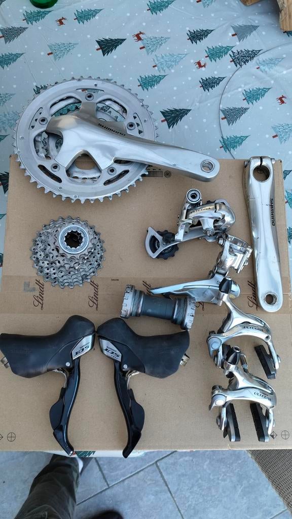 Shimano Ultegra en 105 3x10 groepset, Gebruikt, Overige typen, Shimano Ultegra, Ophalen of Verzenden