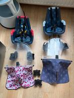 2x Bobike Mini Voorzitje + windscherm, Fietsen en Brommers, Ophalen, Bobike, Gebruikt, Voetsteuntjes