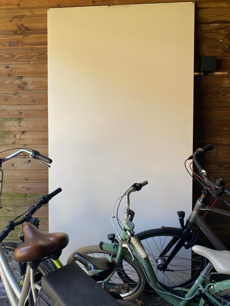 Houten platen / Oude garderobe schuifdeuren 123x236x2 cm, Doe-het-zelf en Verbouw, Platen en Panelen, Ophalen, Gebruikt, Overige materialen