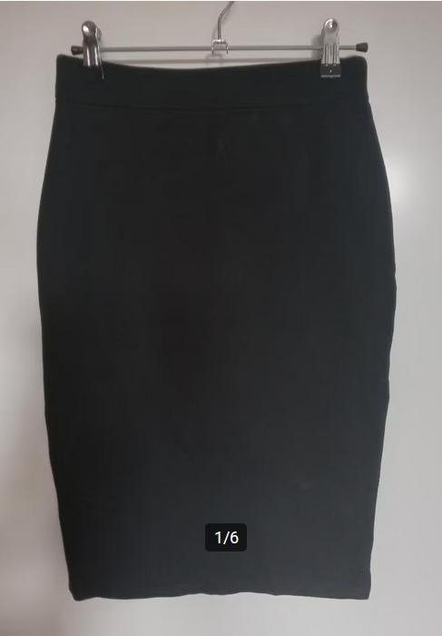 Mango Suit zwarte, rekbare kokerrok, maat XS, Kleding | Dames, Rokken, Oosterveldweg 15, 7274 DZ, Verzenden, Zo goed als nieuw