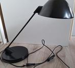 Zwart metalen bureaulamp, tafellamp vintage, Ophalen of Verzenden, Gebruikt, Retro, Minder dan 50 cm