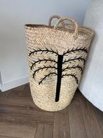 Handgevlochten rieten mand uit Marokko - 60x40 cm, Mand, Rond, Nieuw, Ophalen of Verzenden