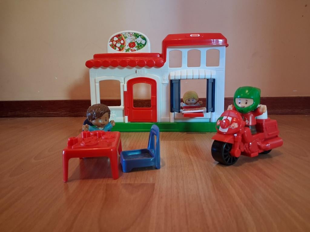 Fisher-Price Little People Pizzeria Speelset Compleet, Kinderen en Baby's, Ophalen, Zo goed als nieuw, Speelset