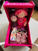 Houten poppenwagen met Falcotto schoentjes & pop!, Ophalen of Verzenden, Zo goed als nieuw, Babypop