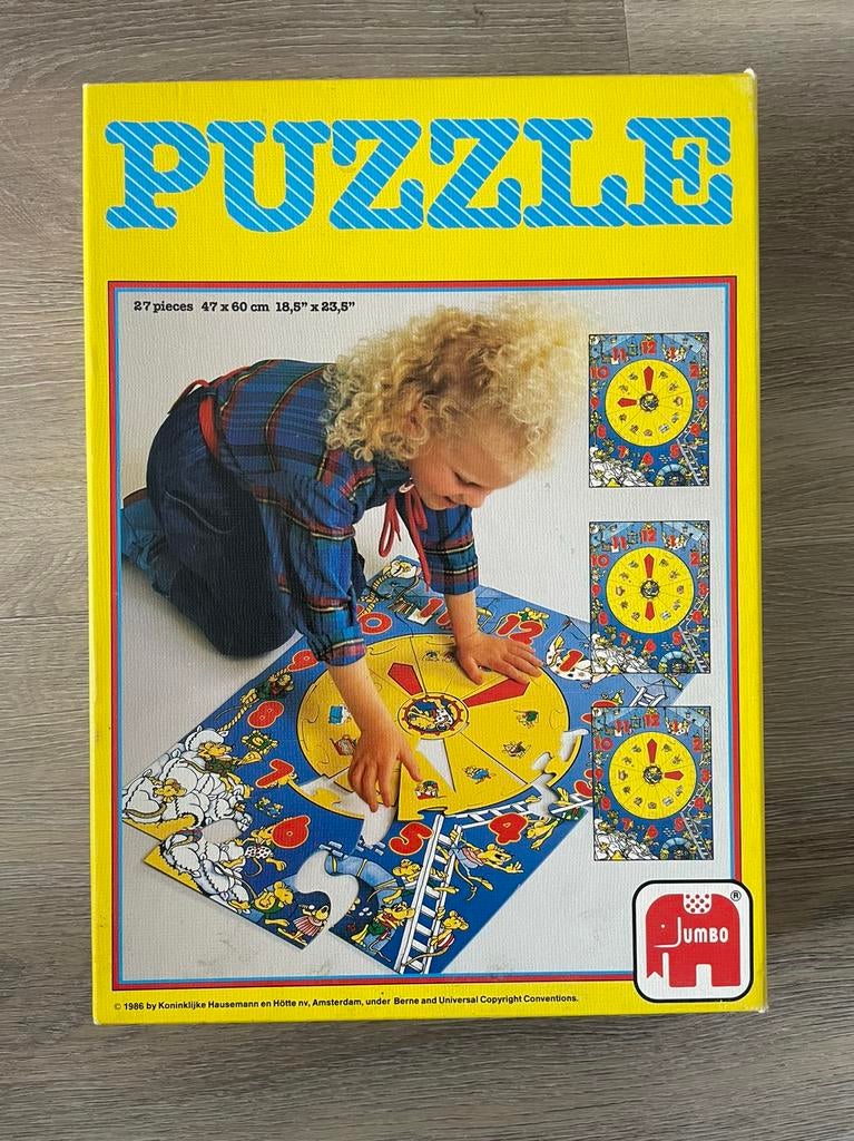 Puzzel klok, Ophalen of Verzenden, 10 tot 50 stukjes, 4 tot 6 jaar