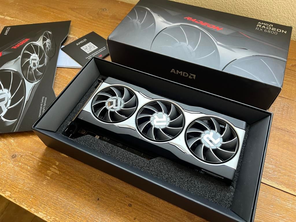 AMD Radeon RX 6800, Computers en Software, Videokaarten, Gebruikt, AMD, PCI-Express 4.0, GDDR6, HDMI, DisplayPort, Ophalen