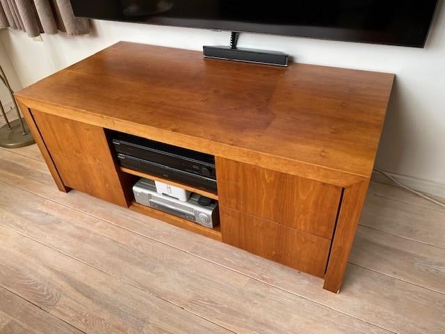 TV-kast Kersen door meubelmaker op maat gemaakt, Huis en Inrichting, Kasten | Televisiemeubels, Ophalen, 100 tot 150 cm, Zo goed als nieuw
