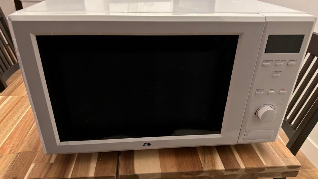 ETNA Combimagnetron wit, Witgoed en Apparatuur, Magnetrons, Ophalen, Combimagnetron, Gebruikt, Draaiplateau