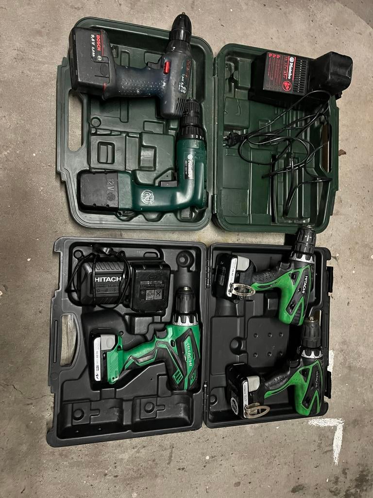 Partij gebruikte boormachines, Doe-het-zelf en Verbouw, Gereedschap | Boormachines, Ophalen, Gebruikt, Boor- en Schroefmachine