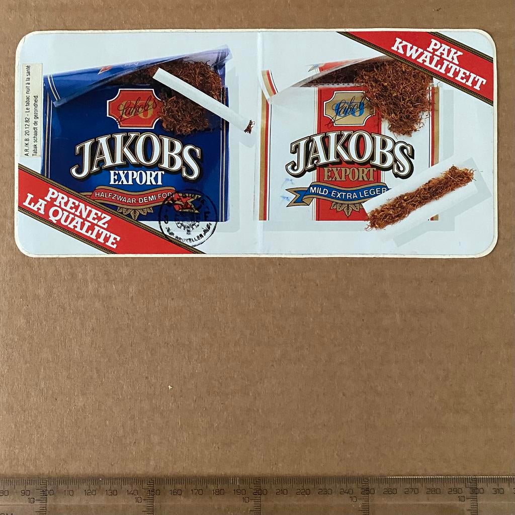 sticker jakobs pak kwaliteit, Verzenden, Zo goed als nieuw