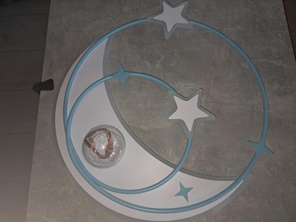 Maanster led plafondlamp voor kinderkamer dimbaar nieuw, 50 tot 75 cm, Onbekend, Nieuw, Modern, Kinderkamer, Sfeervol